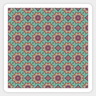 Beautiful Moroccan Flower Pattern Sticker